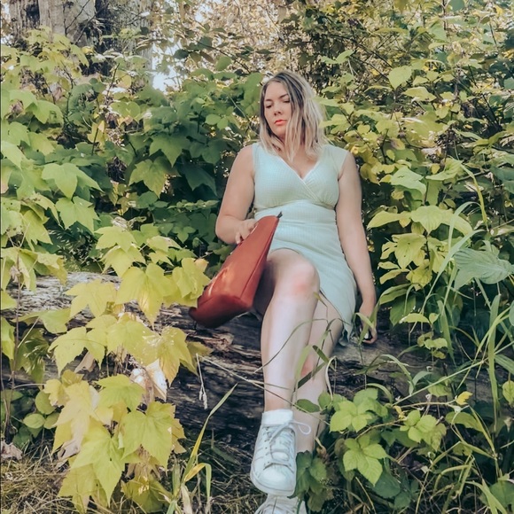 Kohls Mint Polka Dot sheath Summer Dress, Medium - Picture 1 of 5